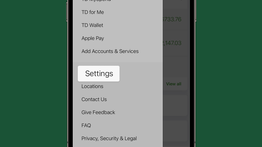 Open Profile & Settings (Android) or Settings (iOS).
